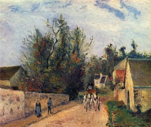 Diligenza per Ennery da Camille Jacob Pissarro